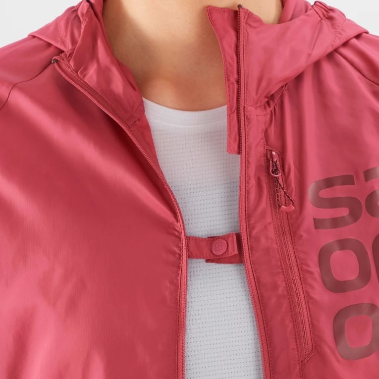 Salomon Bonatti Cross Wind Women's Shell Jackets Red | CA 87P90